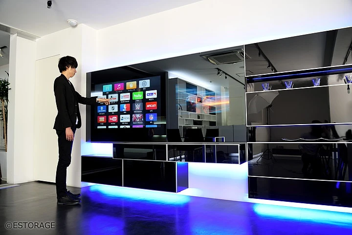 写真あり まるで近未来 おしゃれすぎる超画期的なリビングのテレビボード 写真あり まるで近未来 おしゃれすぎる超画期的なリビングのテレビボード