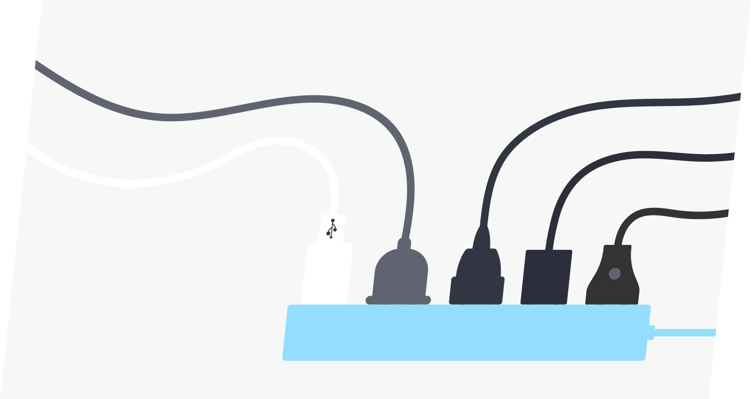 4.コンセントは多めに準備する