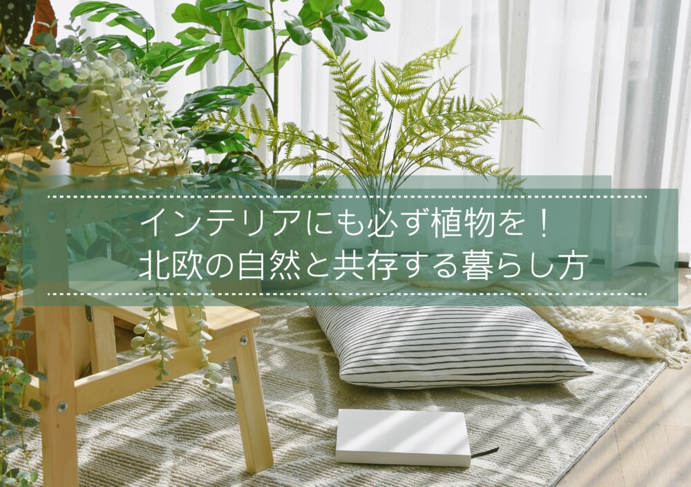 インテリアにも必ず植物を!北欧の自然と共存する暮らし方