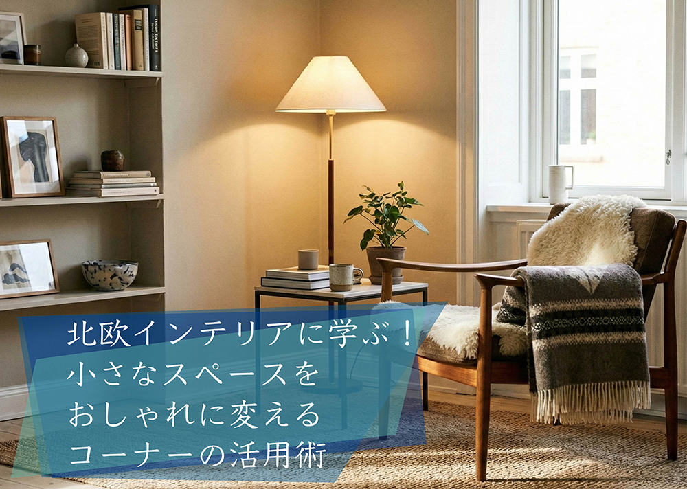 北欧インテリアに学ぶ!小さなスペースをおしゃれに変えるコーナーの活用術