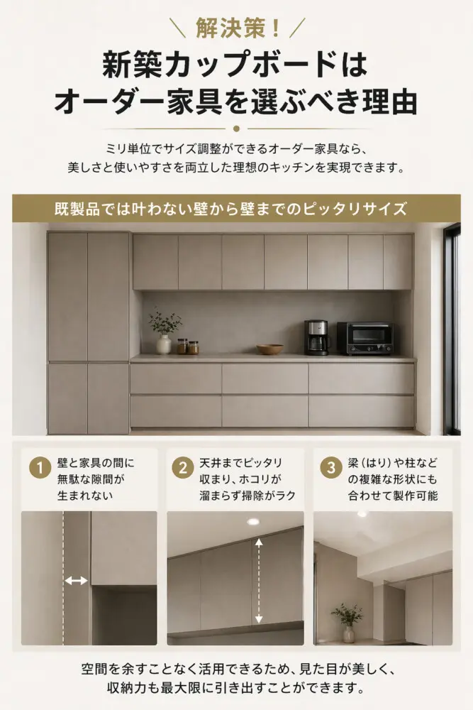 新築カップボードはどう選ぶ？後悔しないためのチェックポイント