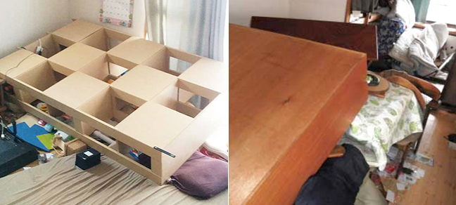 転倒した家具