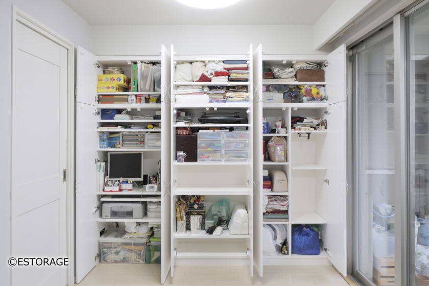 シンプルな収納でお部屋すっきり