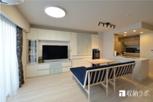 住空間を広く見せる、壁面収納