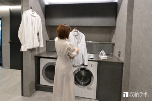 家事の時間まで、美しく整える。オーダー家具で叶えたのランドリー＆収納空間